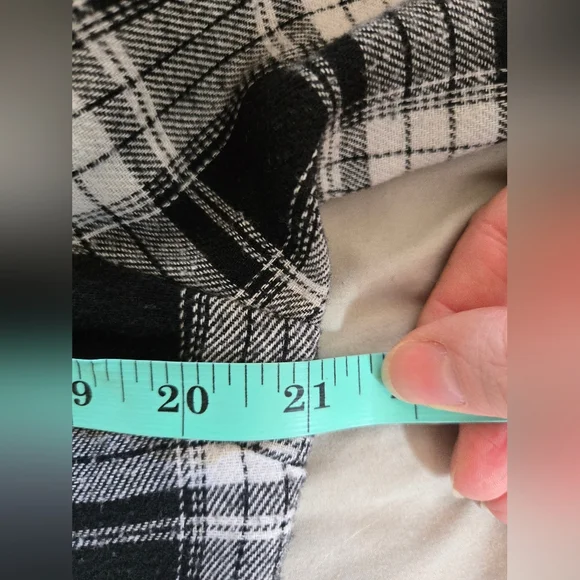 Jachs | Black and White Plaid Shirt Jacket, Size S - Picture 7 of 7